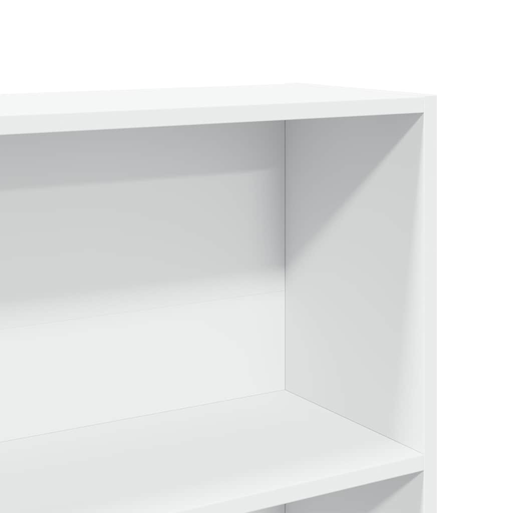 Bücherregal Weiß 40x24x75 cm Holzwerkstoff