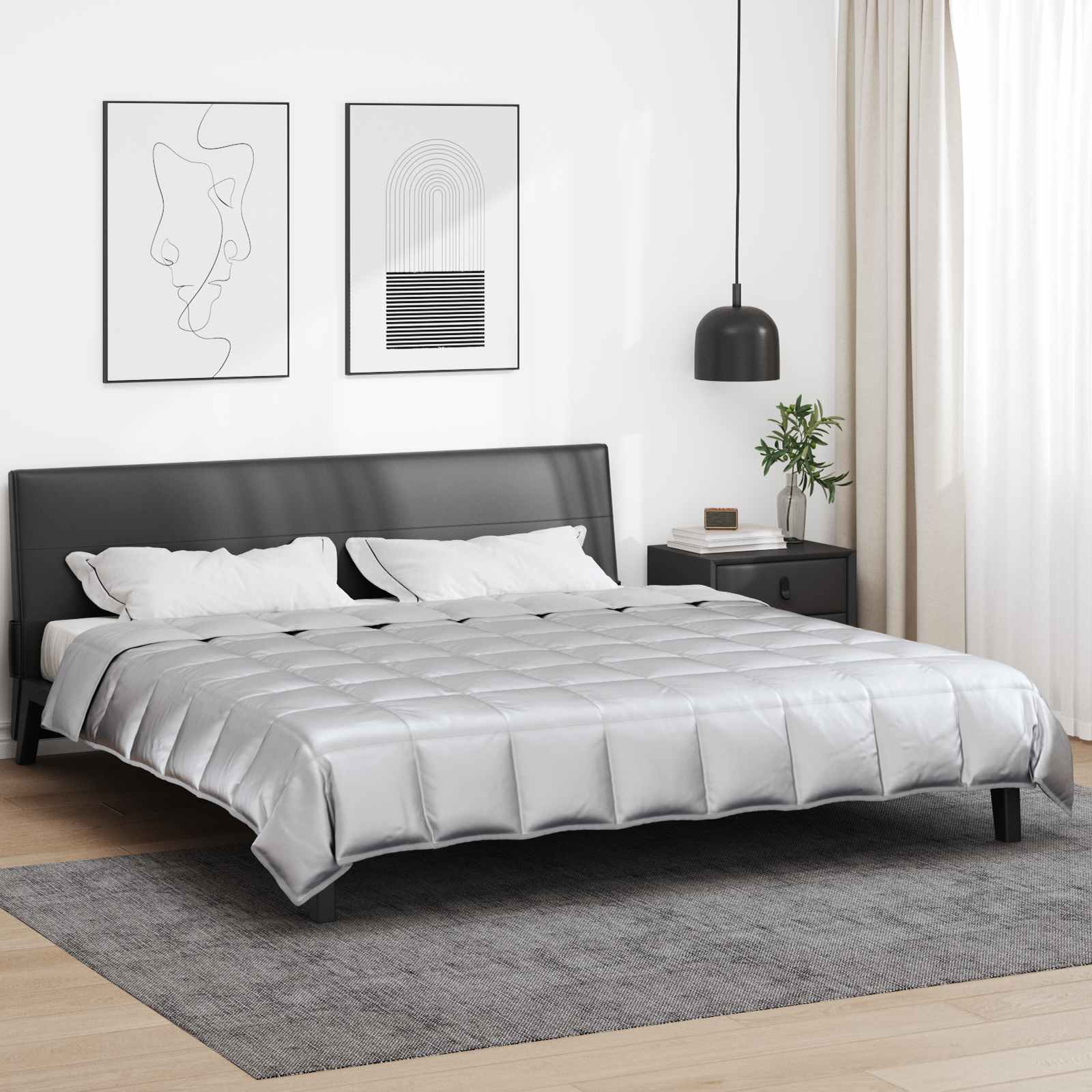 Sommerdecke Gold 135 x 200 cm Satin und Mikrofaser