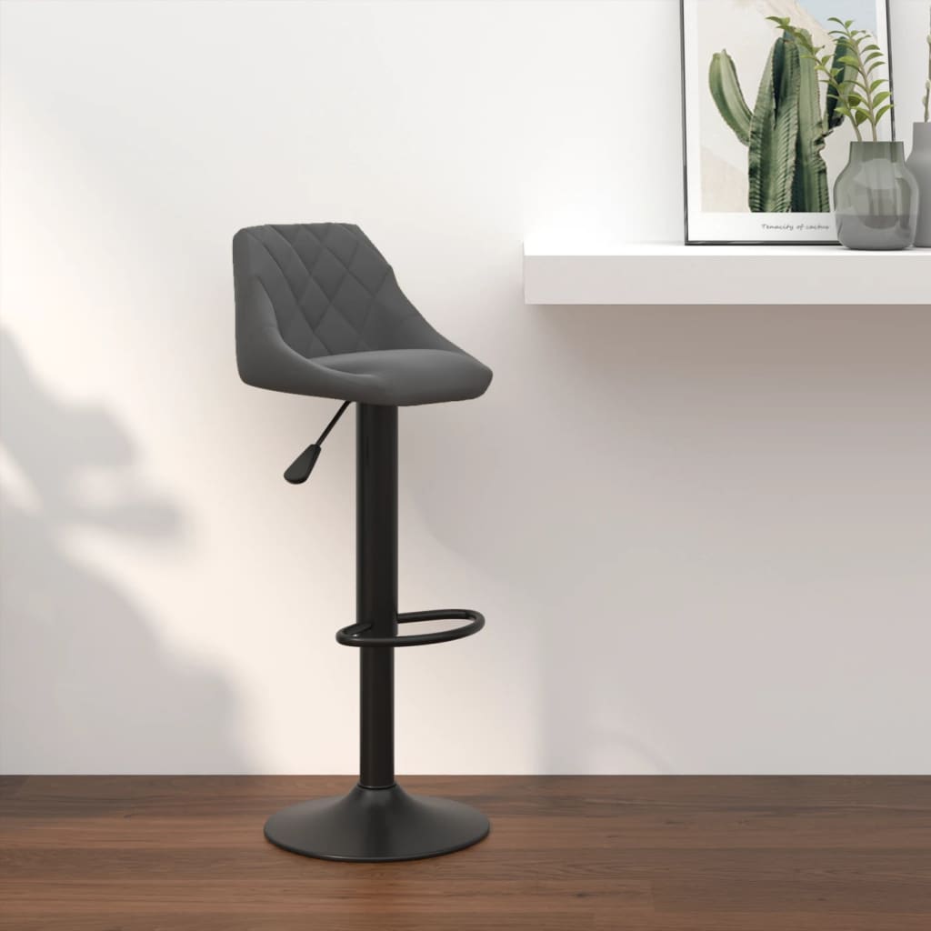Barhocker Creme Samt