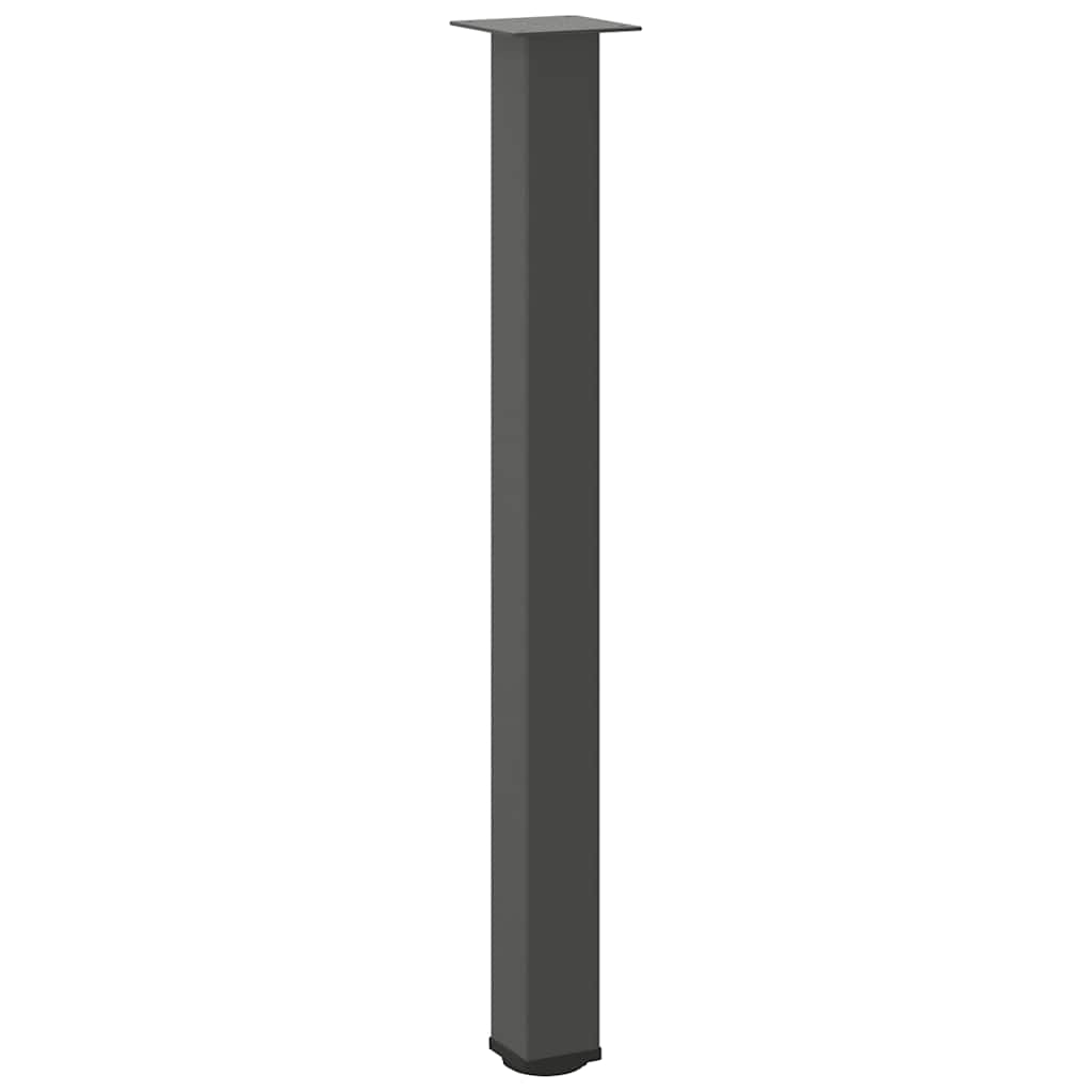Bartischbeine 4 Stk. Schwarz 100-102 cm Stahl