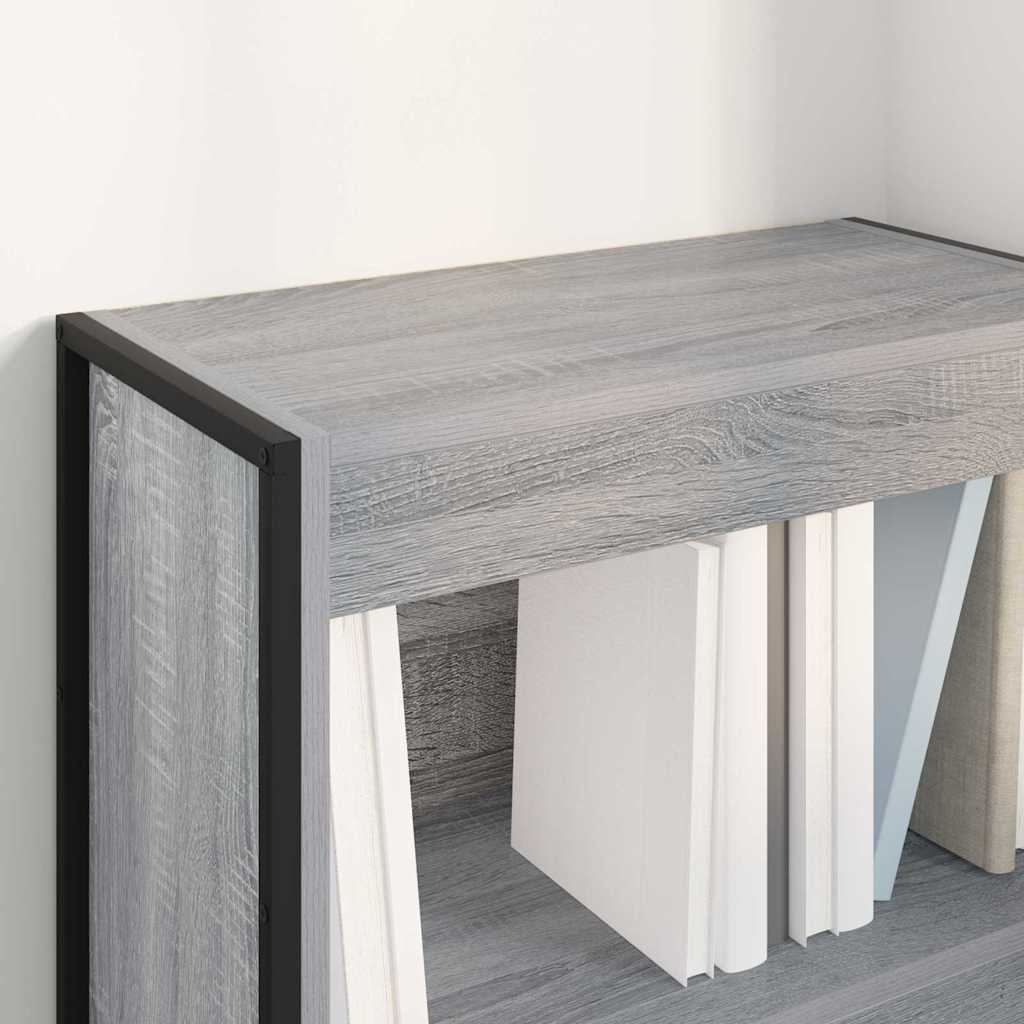 Bücherregal 2 pcs Schwarz Eichen-Optik 60 x 30 x 189,5 cm