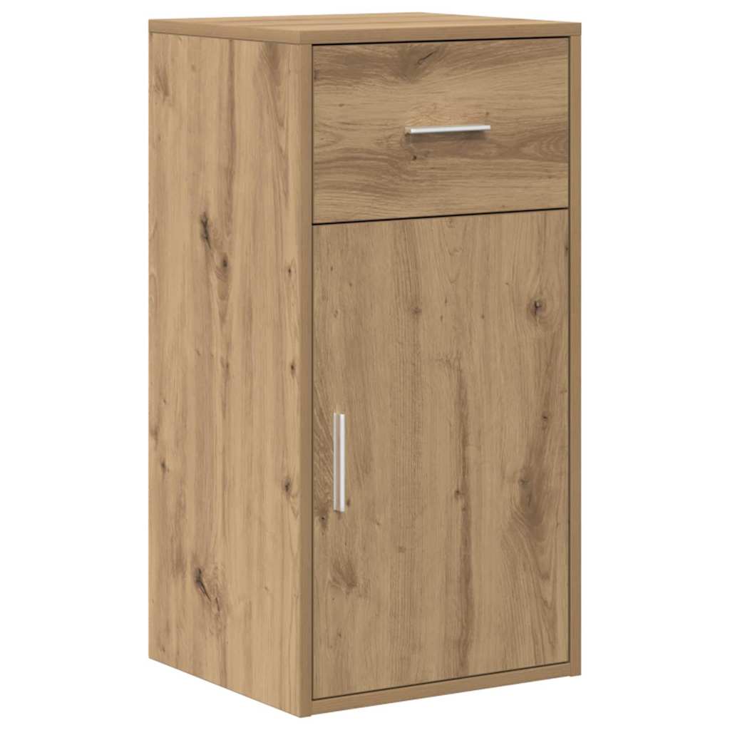 Eck-Schreibtisch Schwarz Eichen-Optik 102 x 88 x 75 cm