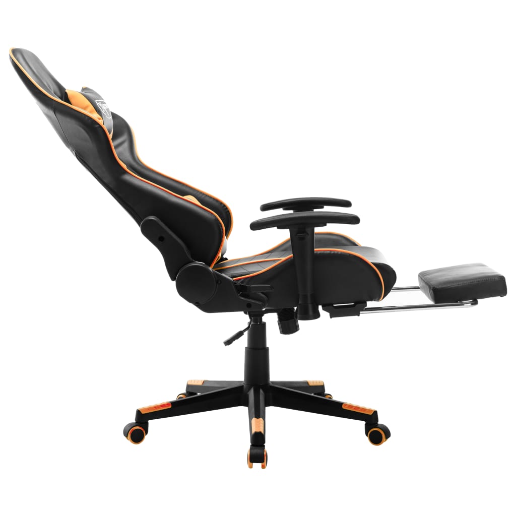 Gaming-Stuhl Schwarz und Blau Kunstleder