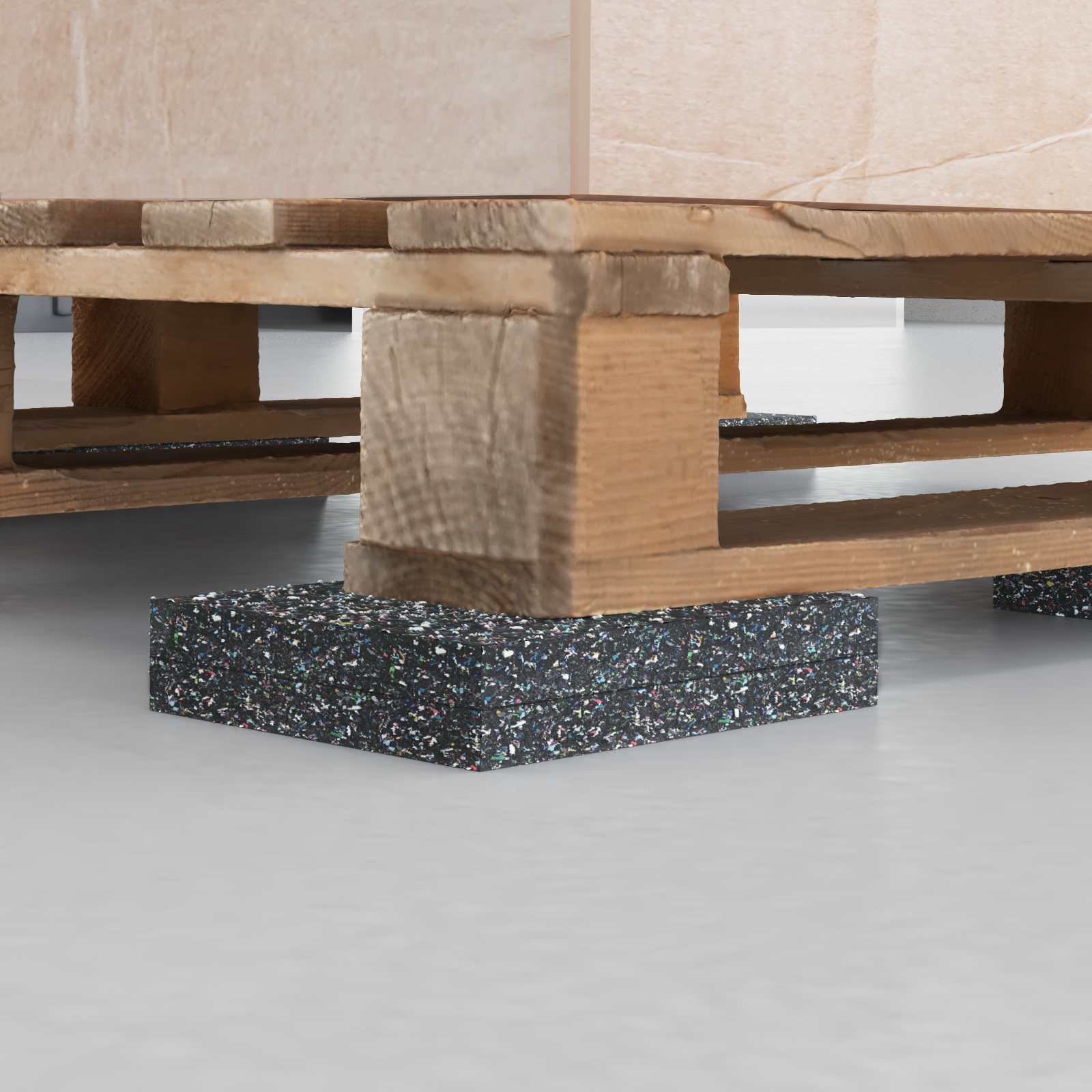 Gummi-Granulat-Rolle Schwarz 200 x 5 x 0,3 cm Gummi