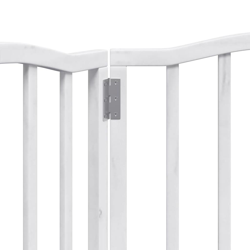 3-tlg. Hundetor Faltbar 150 cm Pappelholz