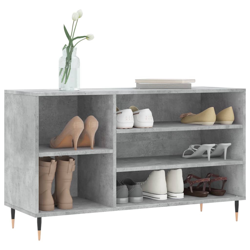 Schuhregal Weiß 102x36x60 cm Holzwerkstoff