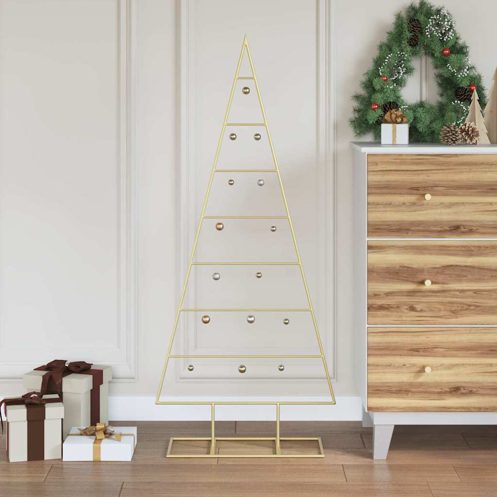 Metall Weihnachtsbaum Gold 60 cm Pulverbeschichteter Stahl