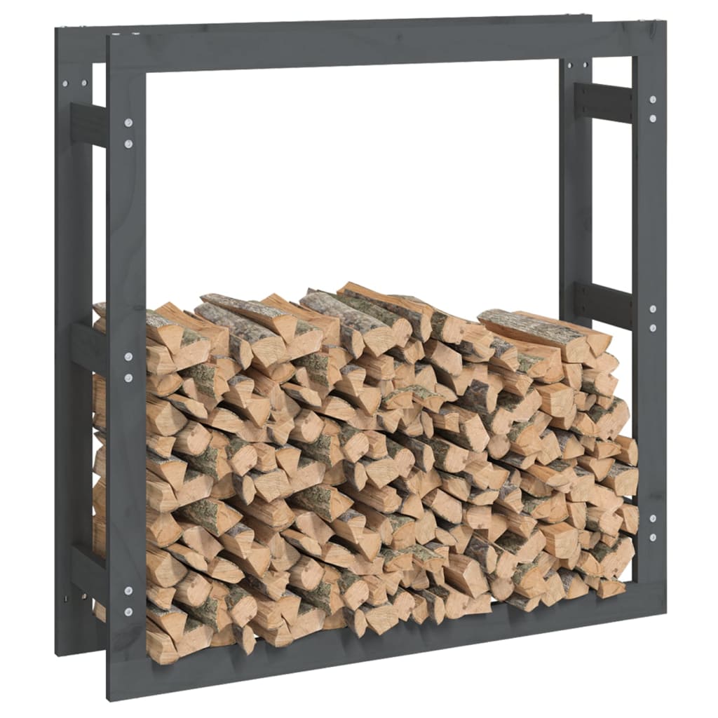 Kaminholzregal 41x25x100 cm Massivholz Kiefer