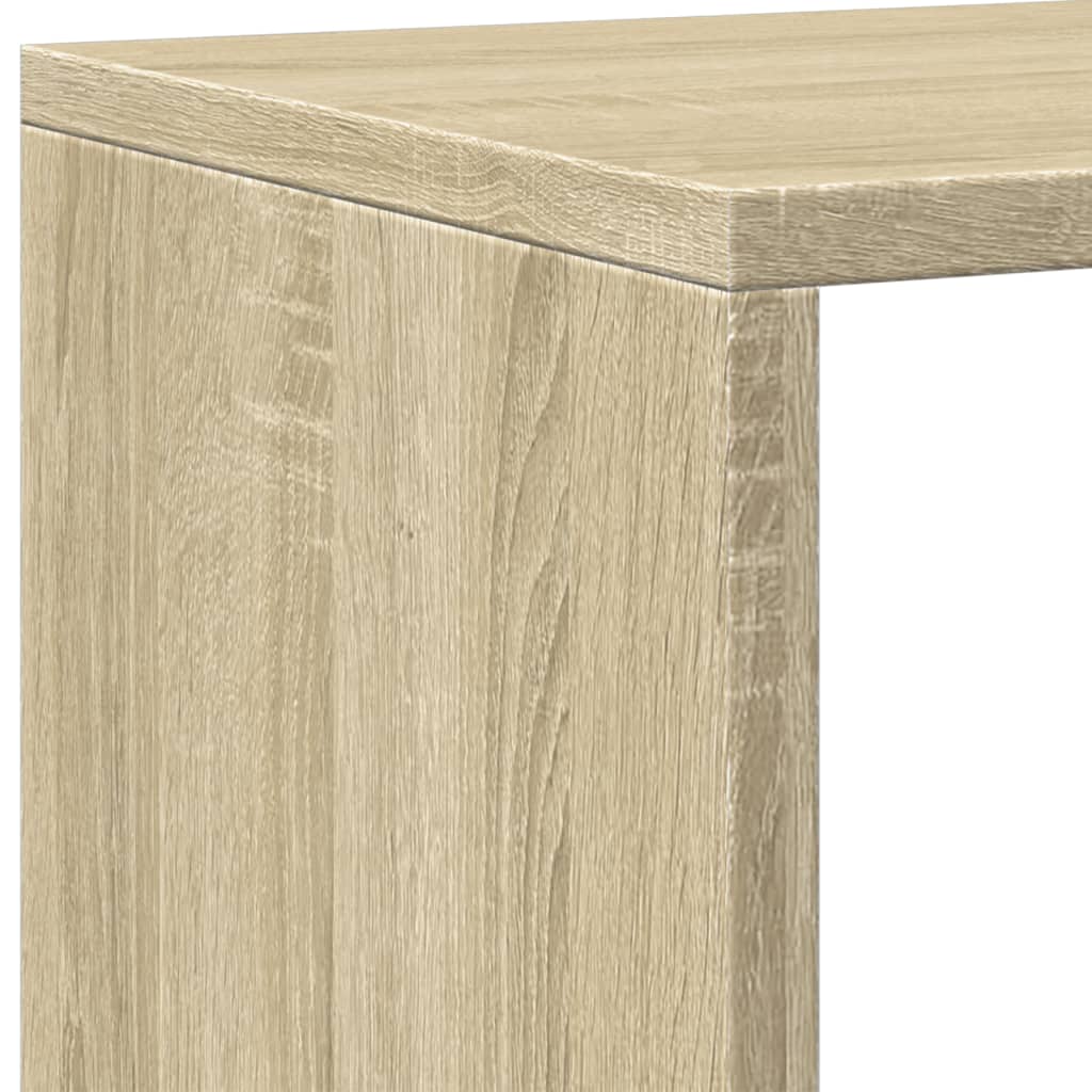 Bücherregal Weiß 137,5x29x137,5 cm Holzwerkstoff