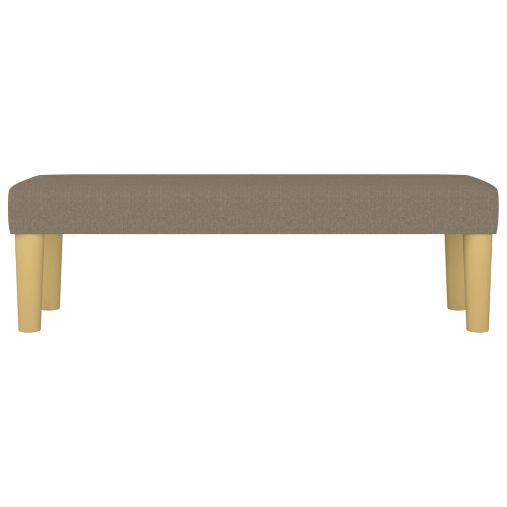 Sitzbank Hellgrau 70x30x30 cm Stoff