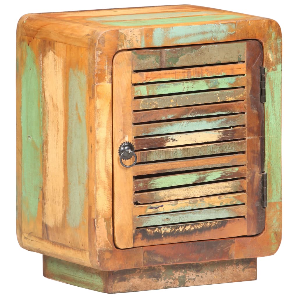 Nachttisch 40x30x50 cm Raues Mangoholz