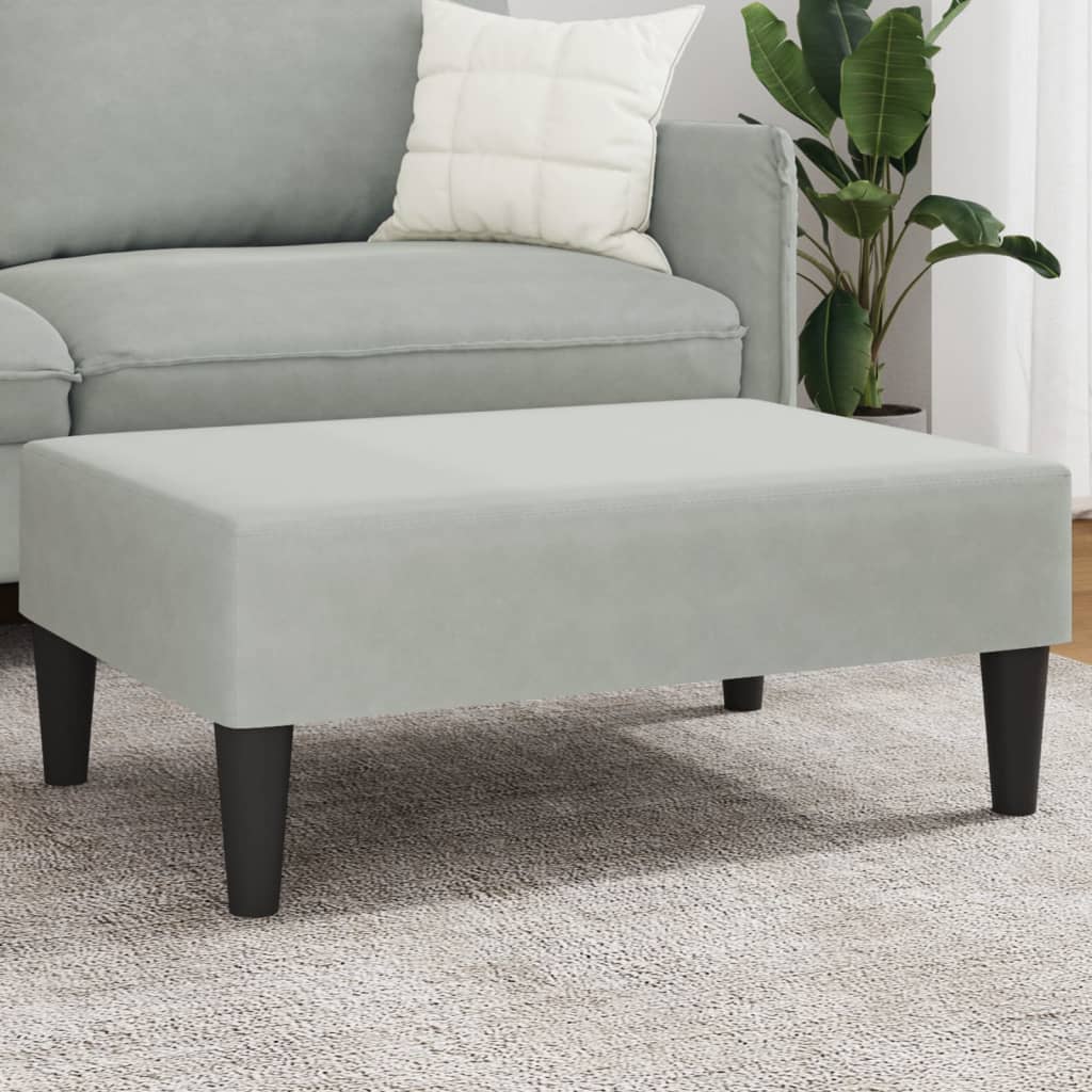 Fußhocker Blau 77x55x31 cm Samt