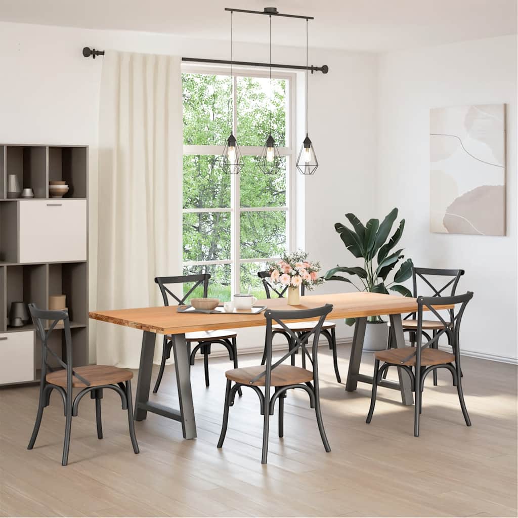 Couchtischbeine A-Form 2 Stk. 30x(30-31) cm Stahl