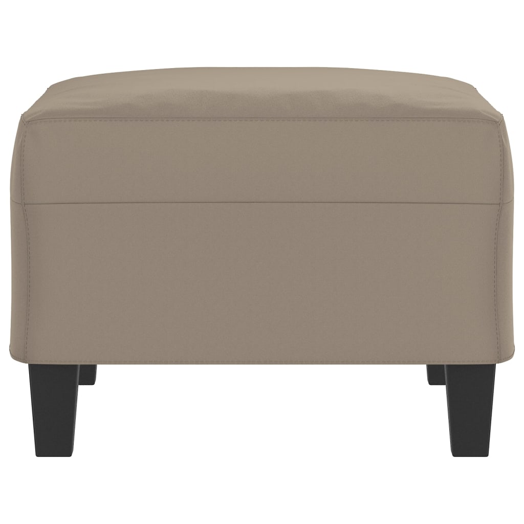 Fußhocker Taupe 60x50x41 cm Mikrofasergewebe