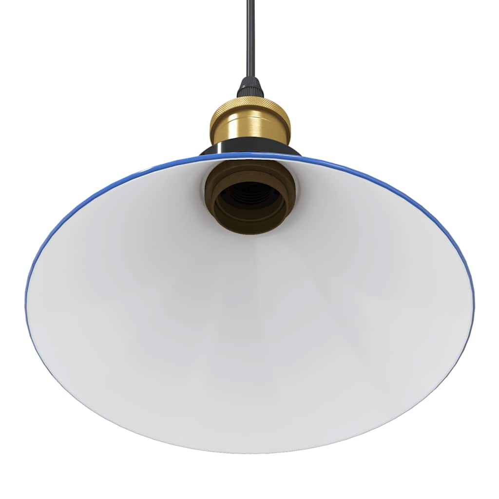 Pendelleuchte Höhenverstellbar E27 Schwarz Glänzend Ø 22 cm