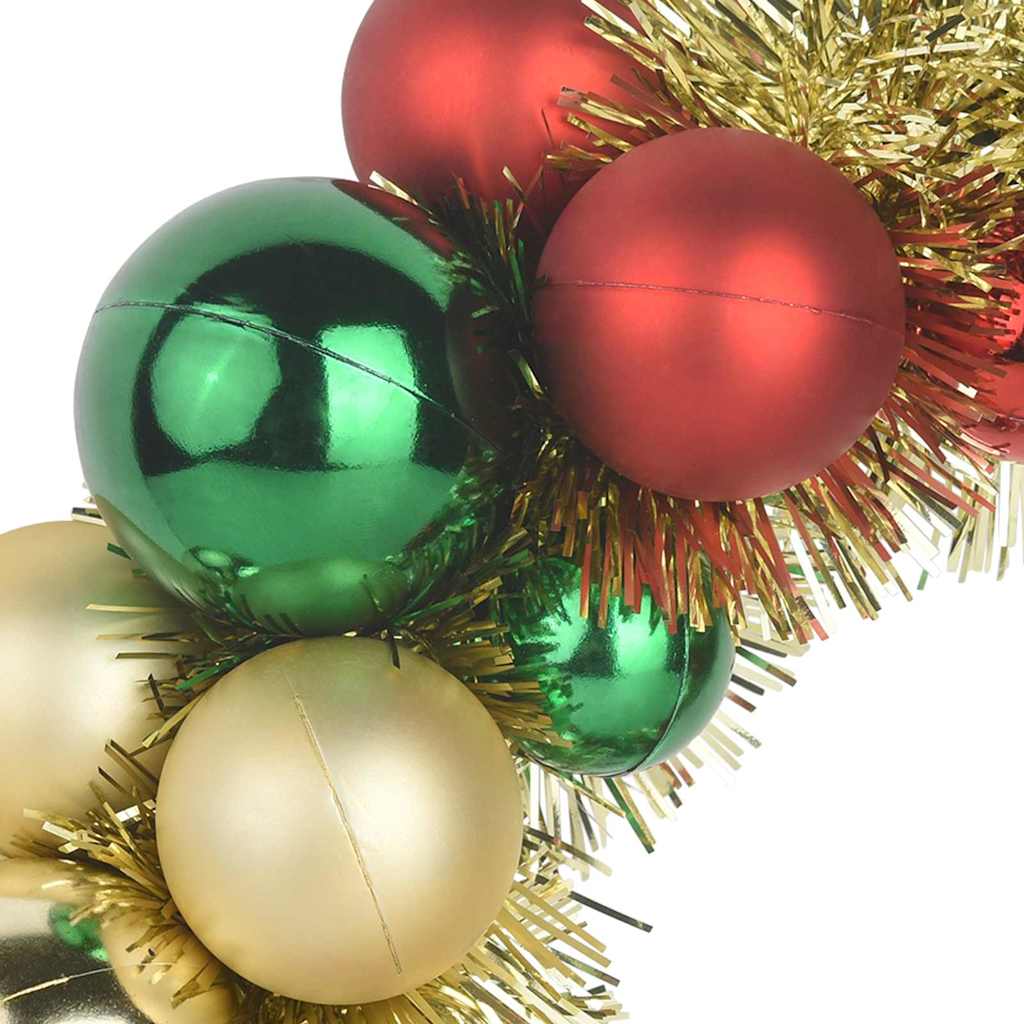 Weihnachtsballkränze 2 pcs Rot 33 x 33 x 7 cm Polystyrol
