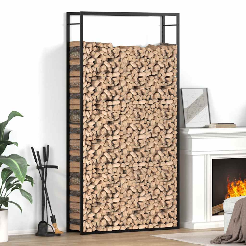 Brennholzregal 50x28x94 cm Edelstahl