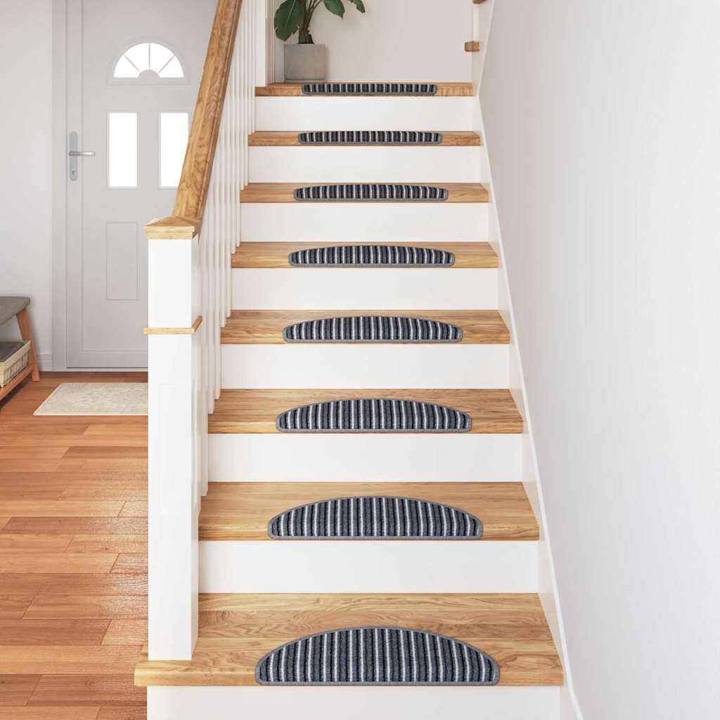 Selbstklebende Treppenschoner 15 pcs Anthrazit 56 x 17 x 3 cm