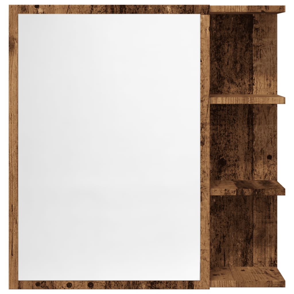 Bad-Spiegelschrank Weiß 62,5x20,5x64 cm Holzwerkstoff
