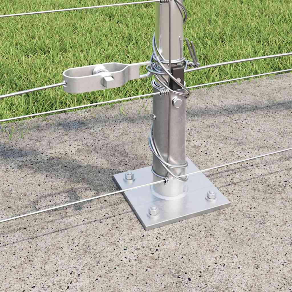 Ground Fix Geschweißter Drahtzaun 25 x 0,8 m Silber Netz