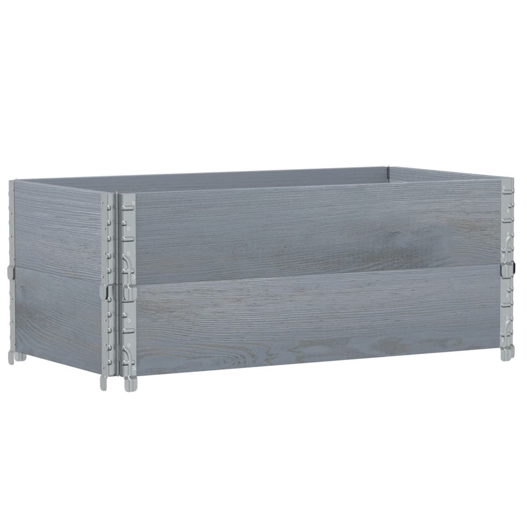 Pflanzkasten Grau 150x100 cm Massivholz Kiefer