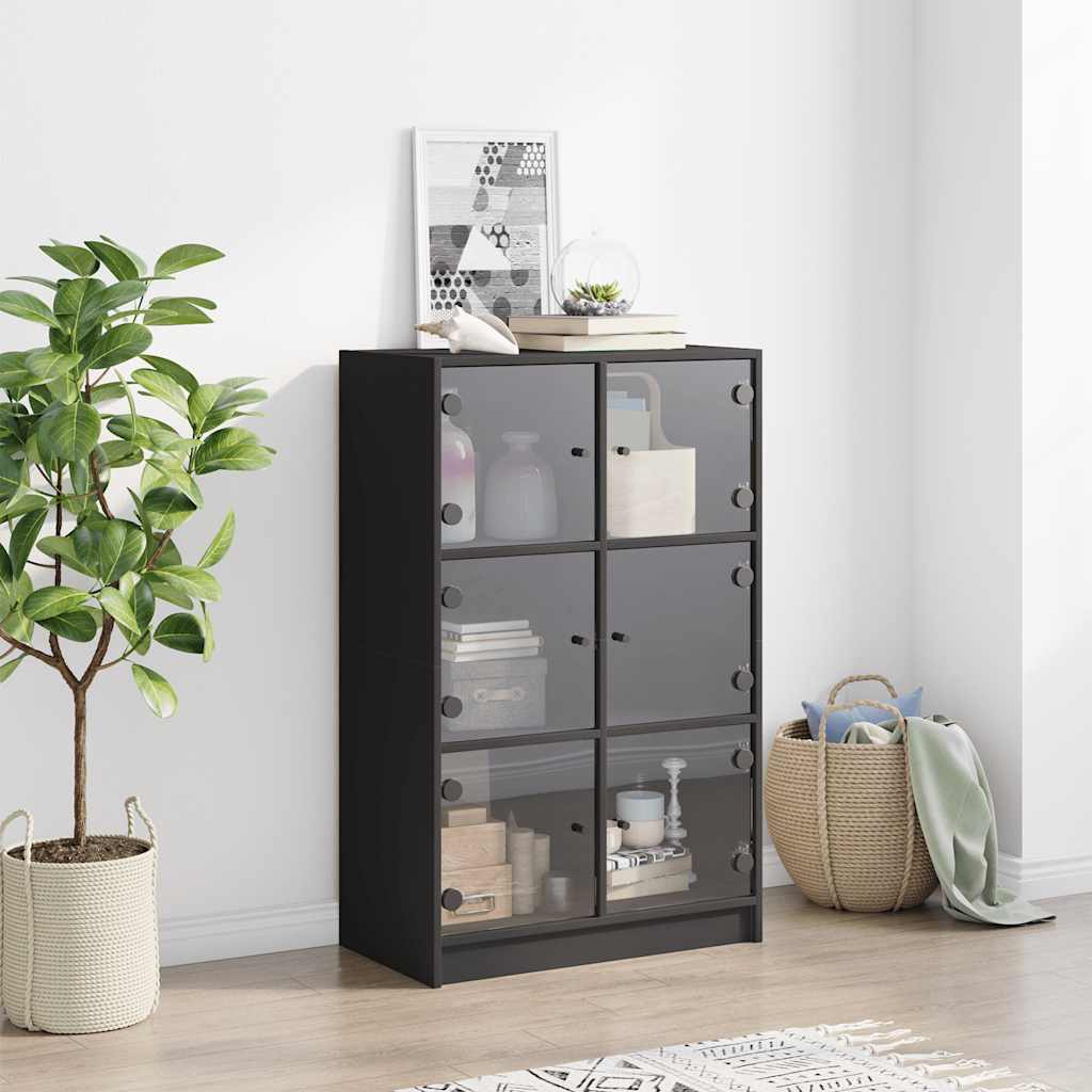 Bücherregal mit Türen Weiß 136x37x109 cm Holzwerkstoff