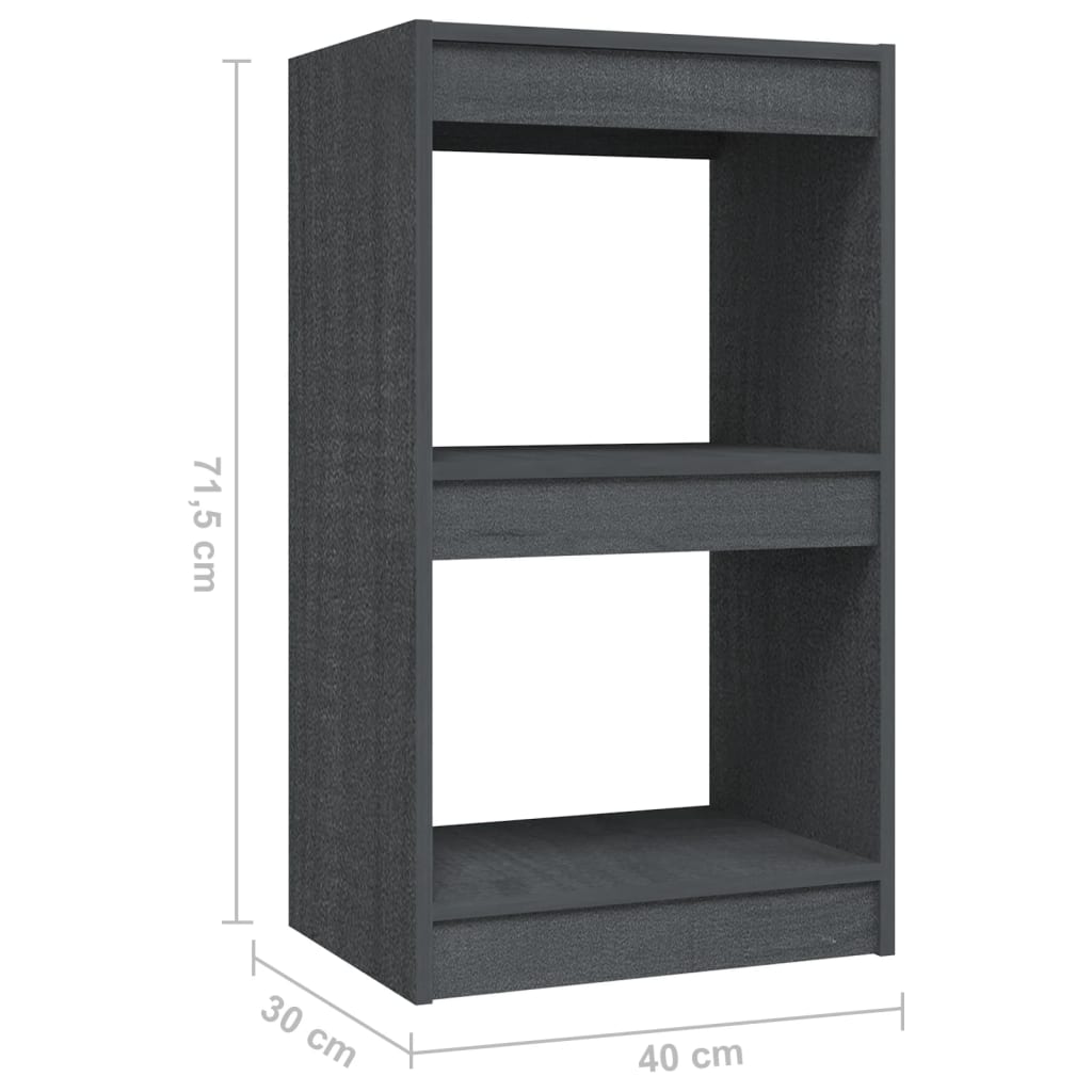 Bücherregal 40x30x71,5 cm Massivholz Kiefer