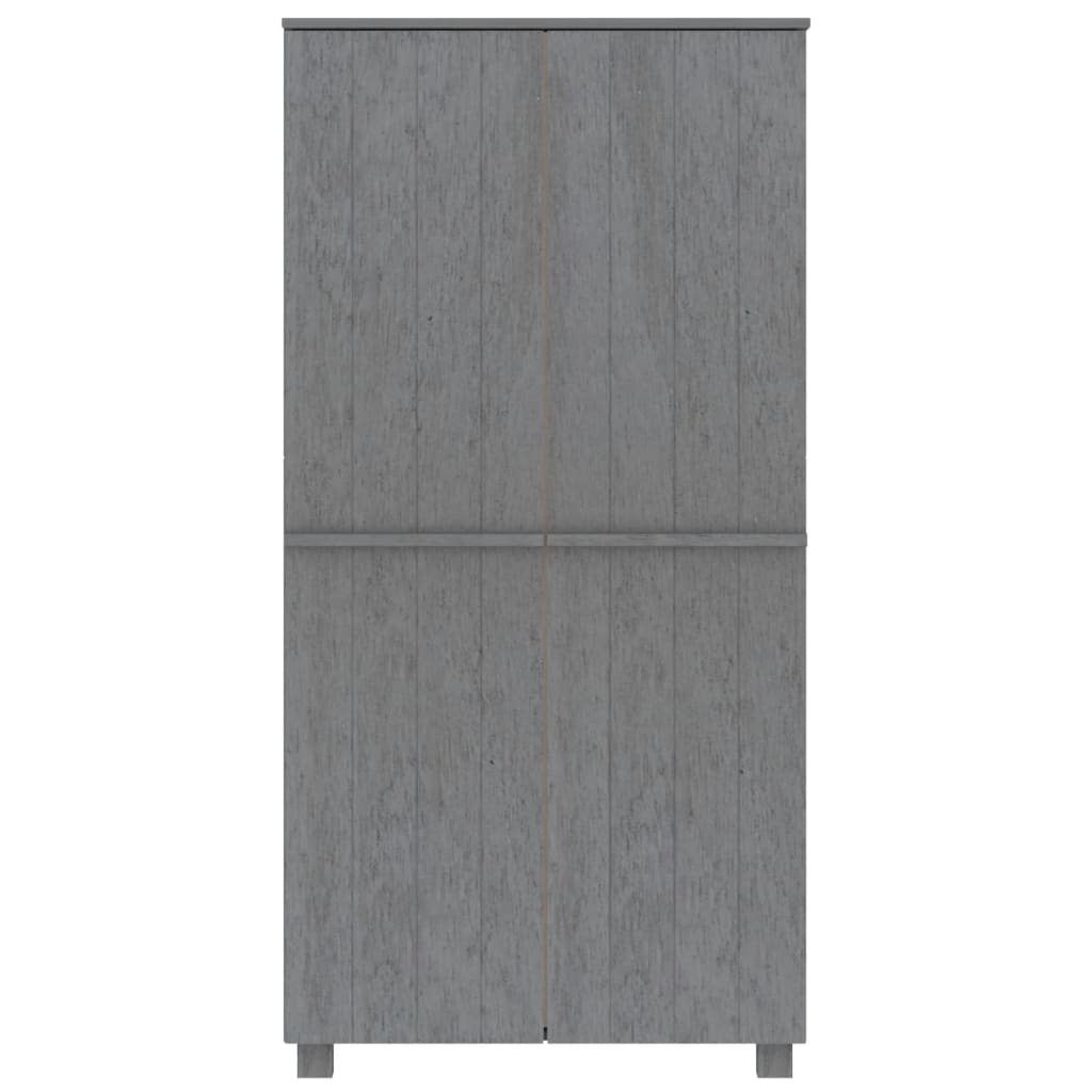 Kleiderschrank HAMAR Honigbraun 89x50x180 cm Massivholz Kiefer