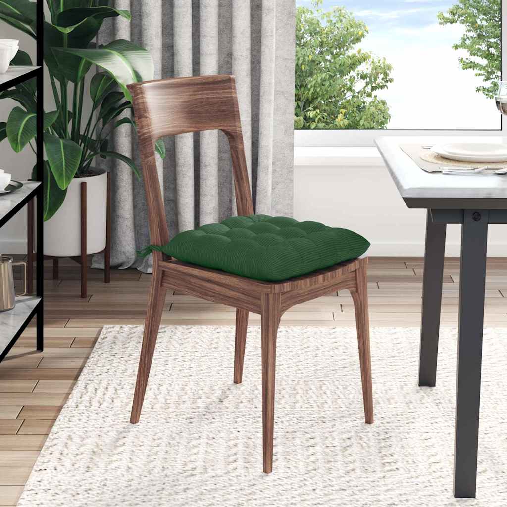 Sitzkissen 4 pcs Hellgrau 40 x 40 x 6 cm Cordstoff