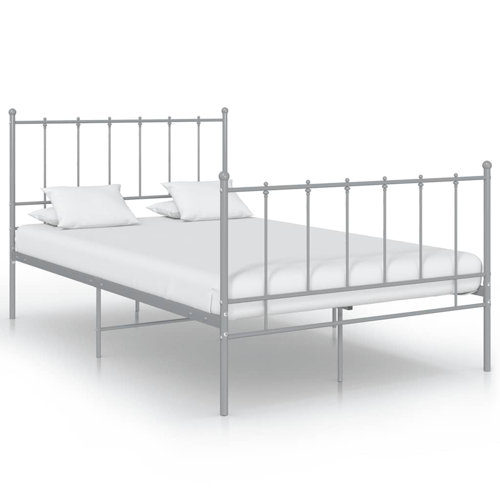Bett Schwarz Metall 120x200 cm