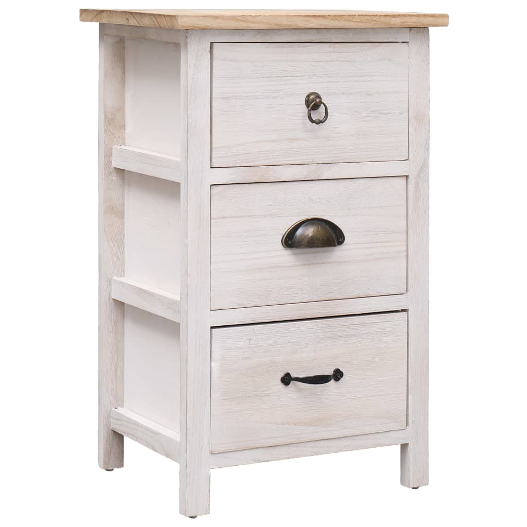 Beistellschrank 38x28x86 cm Massivholz Paulownia