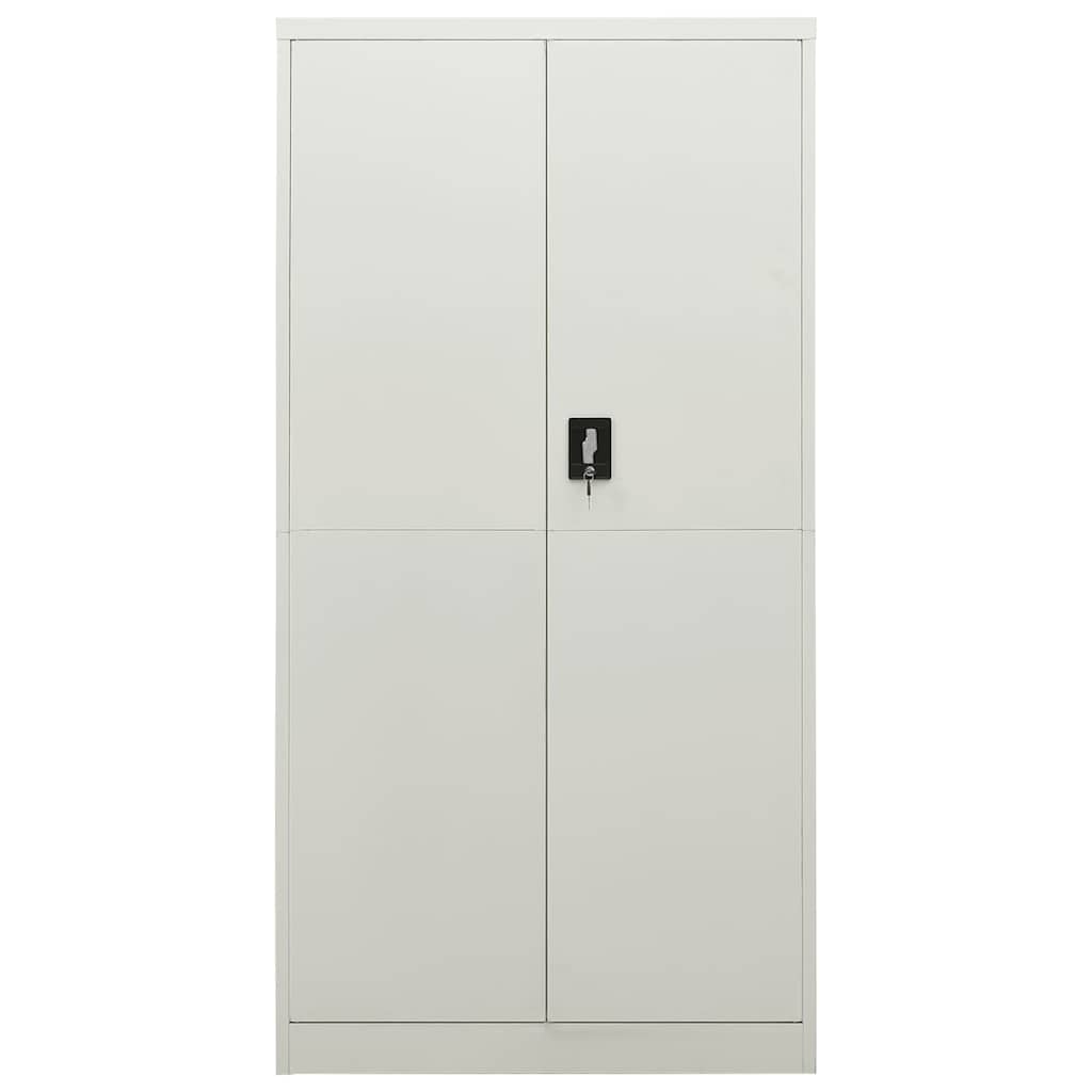 Schließfachschrank Weiß 90x40x180 cm Stahl