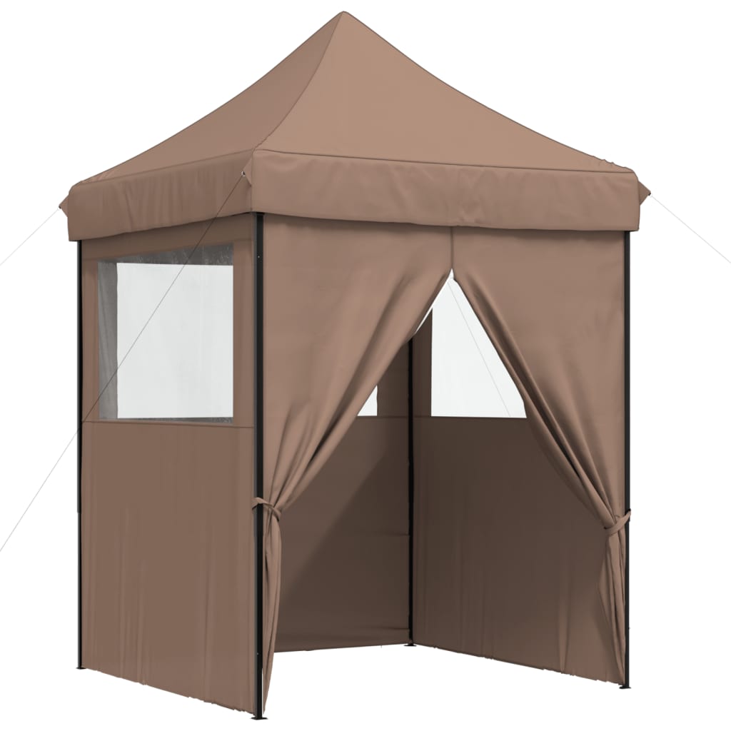 Partyzelt Faltbar Pop-Up Schwarz 200x200x306 cm