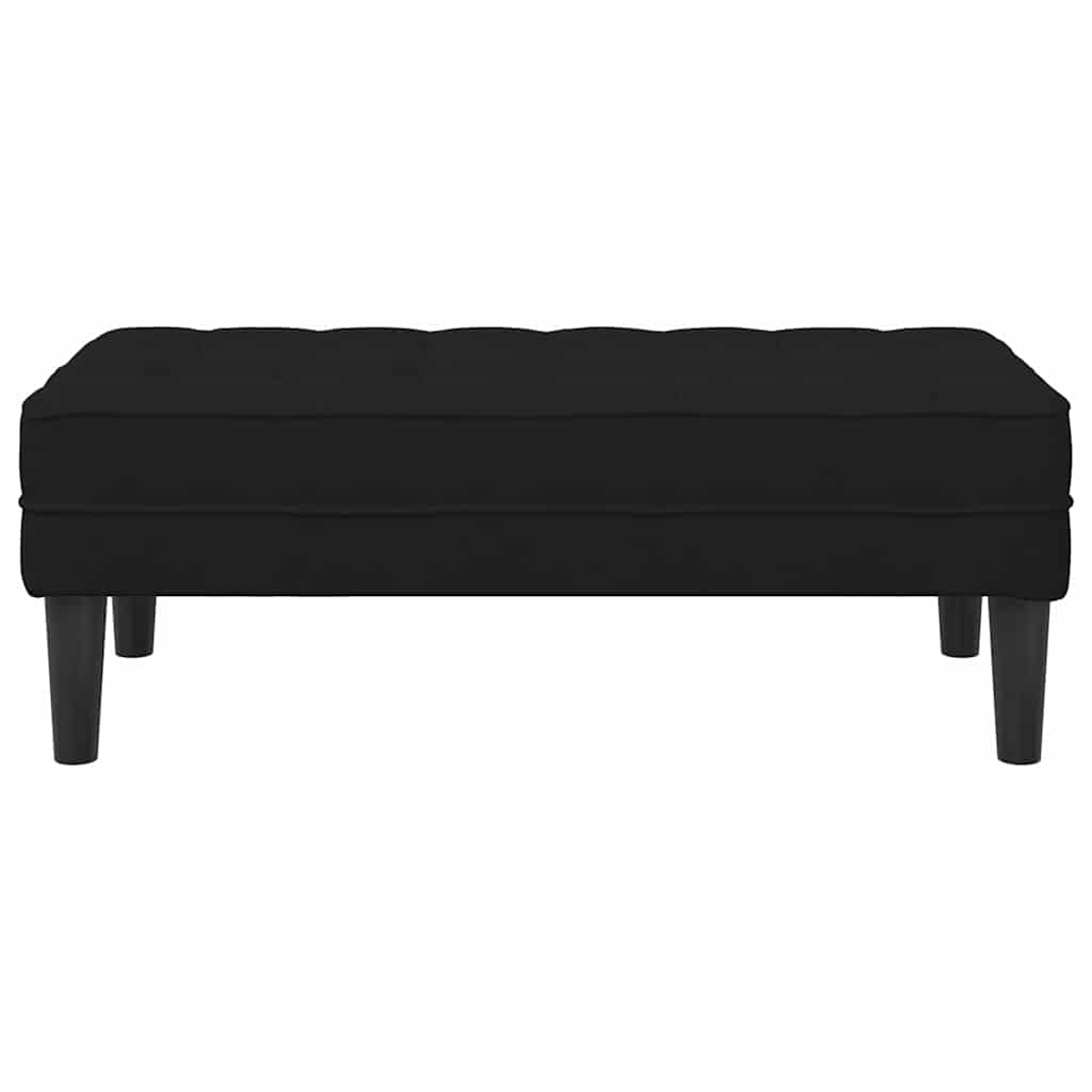 Bank mit Kissen Hellgrau 113 x 57 x 39 cm Samt