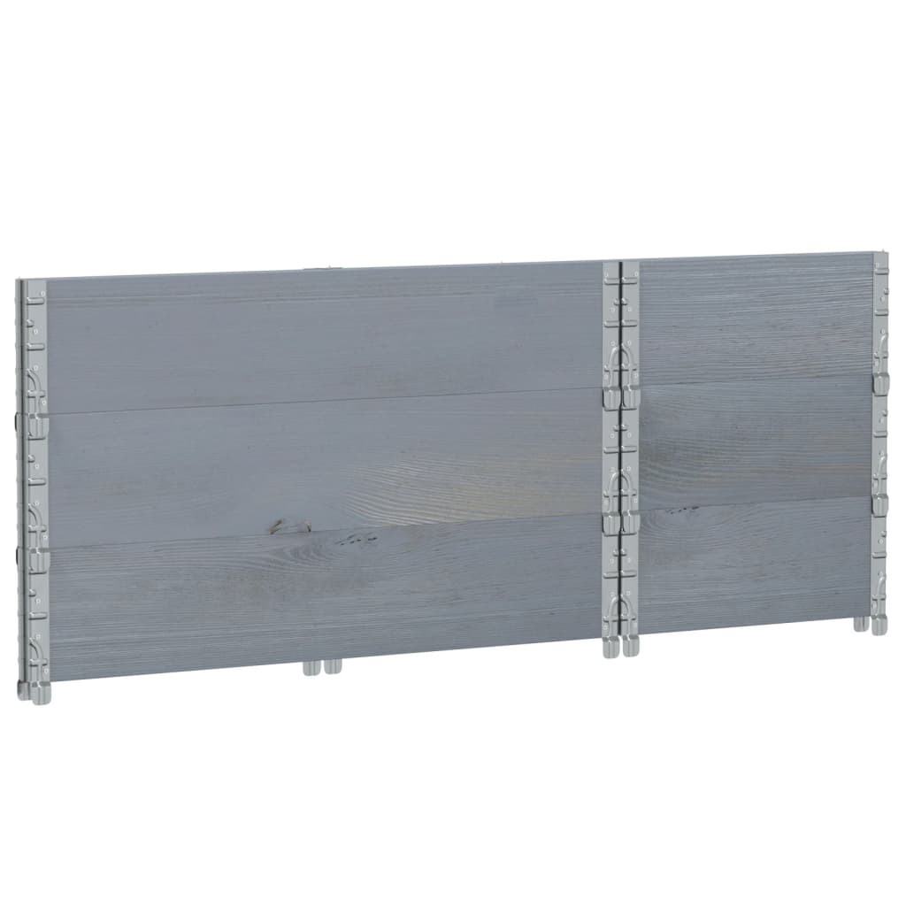 Pflanzkasten Grau 150x100 cm Massivholz Kiefer