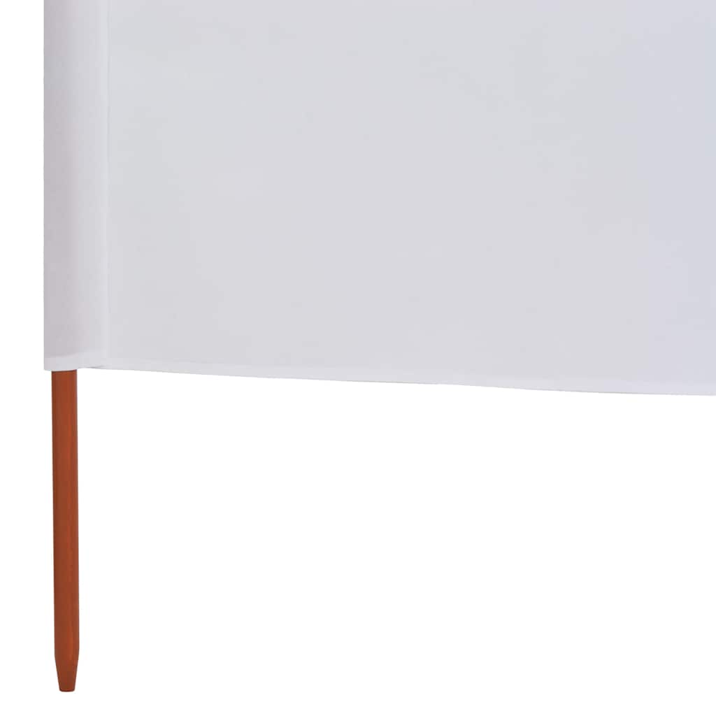 3-teiliges Windschutzgewebe 400 x 120 cm Weiß