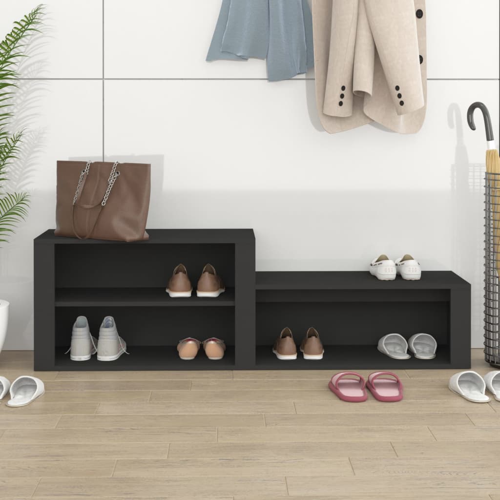 Schuhschrank Weiß 150x35x45 cm Holzwerkstoff