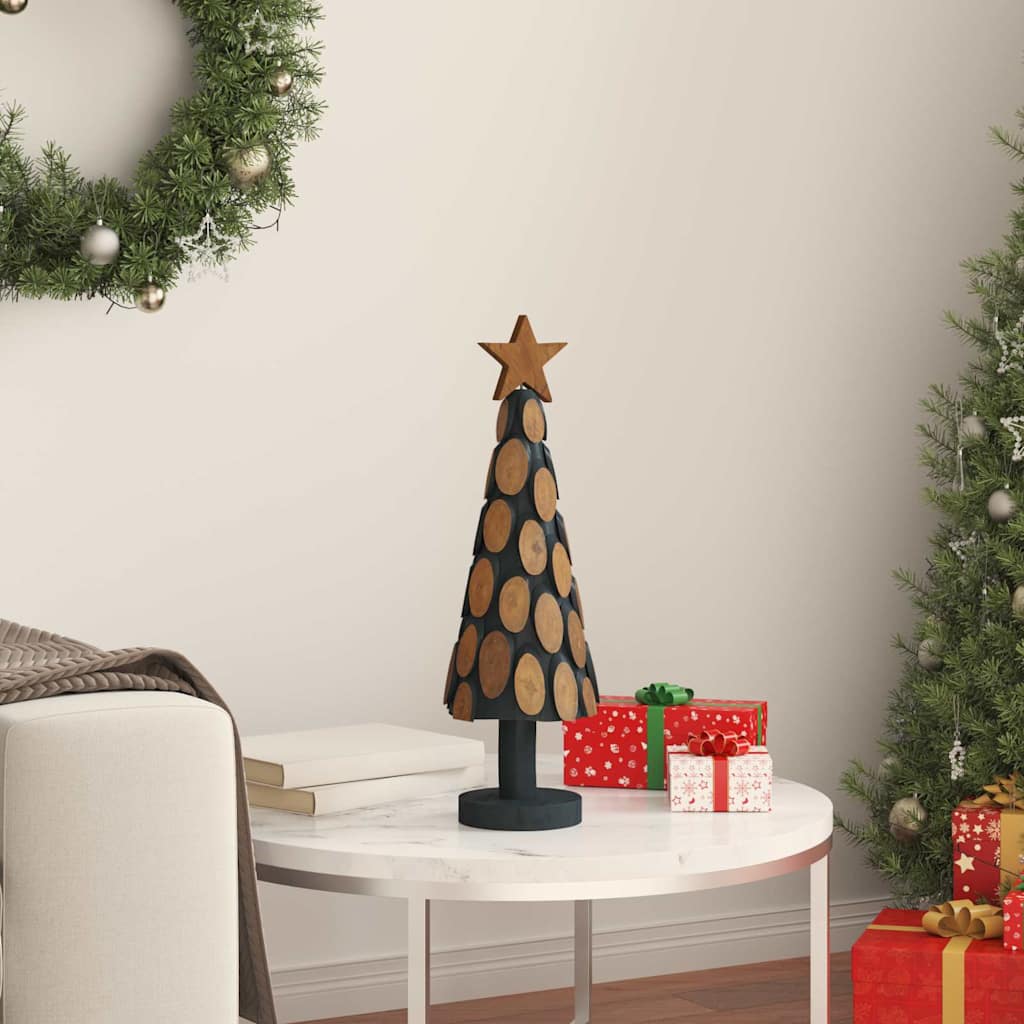 Weihnachtsbaum mit Ständer Braun 61 cm Massivholz Teak
