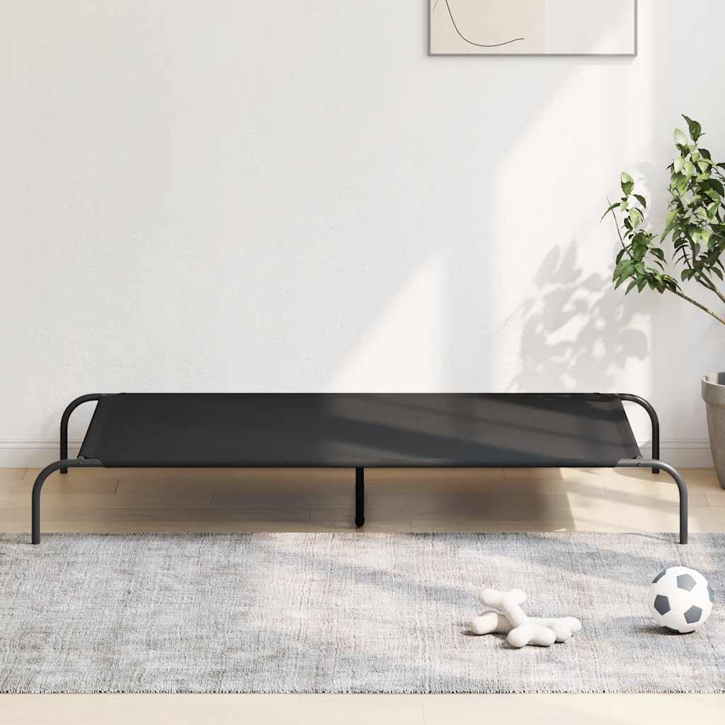 Erhöhtes Hundebett Schwarz S Textilene
