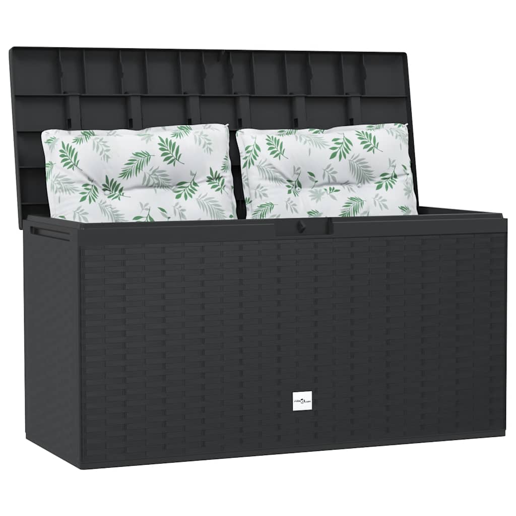 Gartentruhe Braun 119x48x60 cm Polypropylen