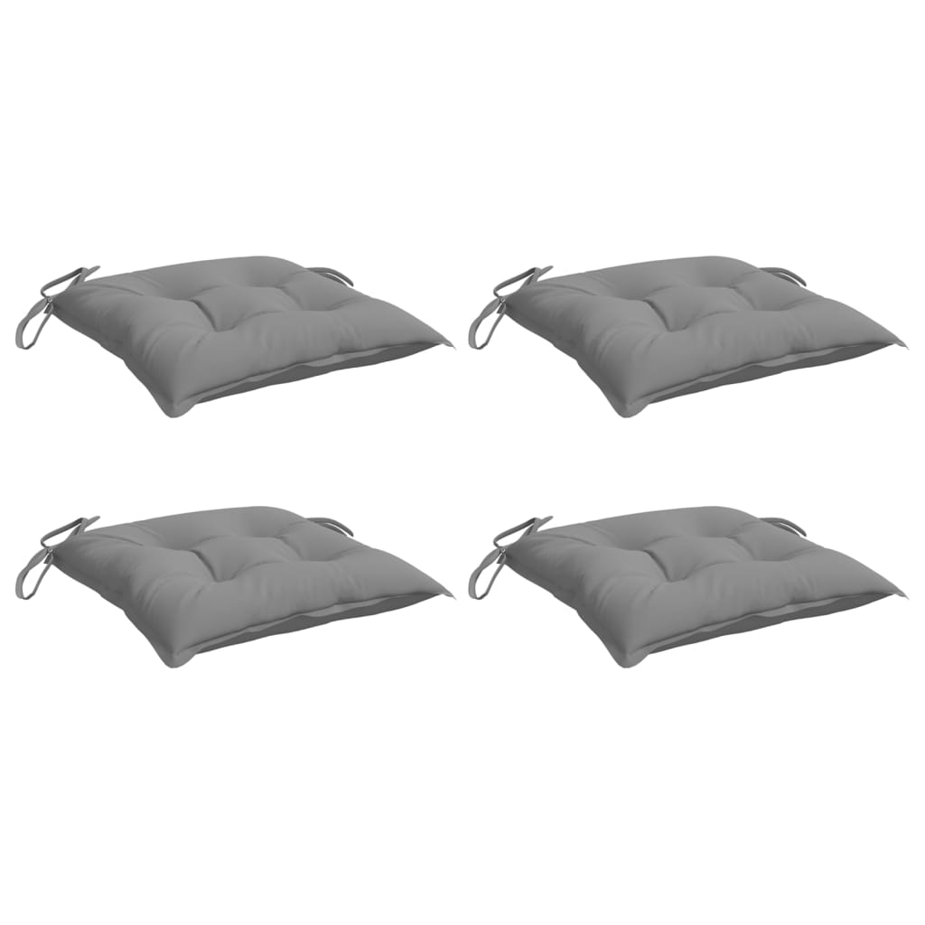 Stuhlkissen 4 Stk. Hellblau 40x40x7 cm Oxford-Gewebe