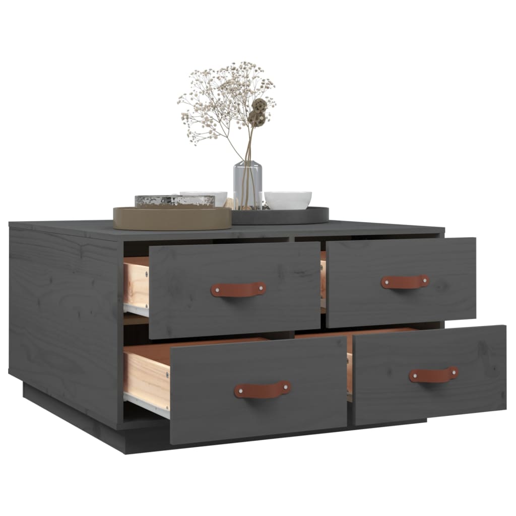 Couchtisch 80x80x45 cm Massivholz Kiefer