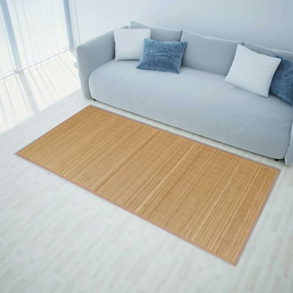 Teppich Bambus 100 x 160 cm Natur