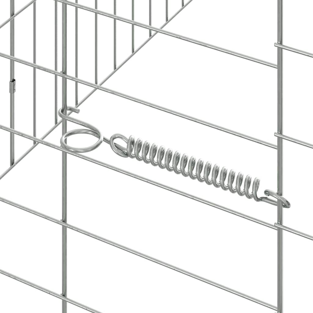 Hasenkäfig Silber 100 x 78 x 78 cm Verzinkter Stahl