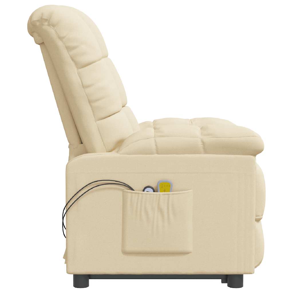 Massagesessel Elektrisch Dunkelgrau Stoff