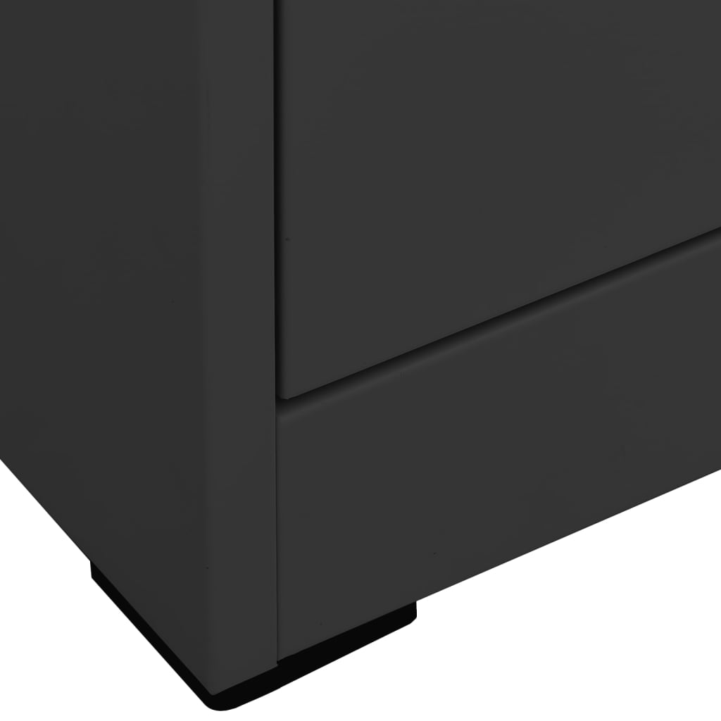 Aktenschrank Weiß 90x46x72,5 cm Stahl