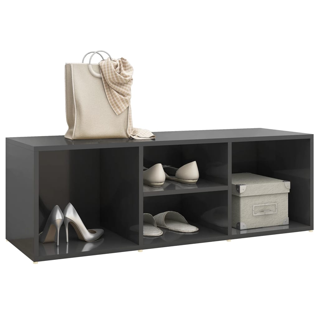 Schuhbank Weiß 105x35x35 cm Holzwerkstoff