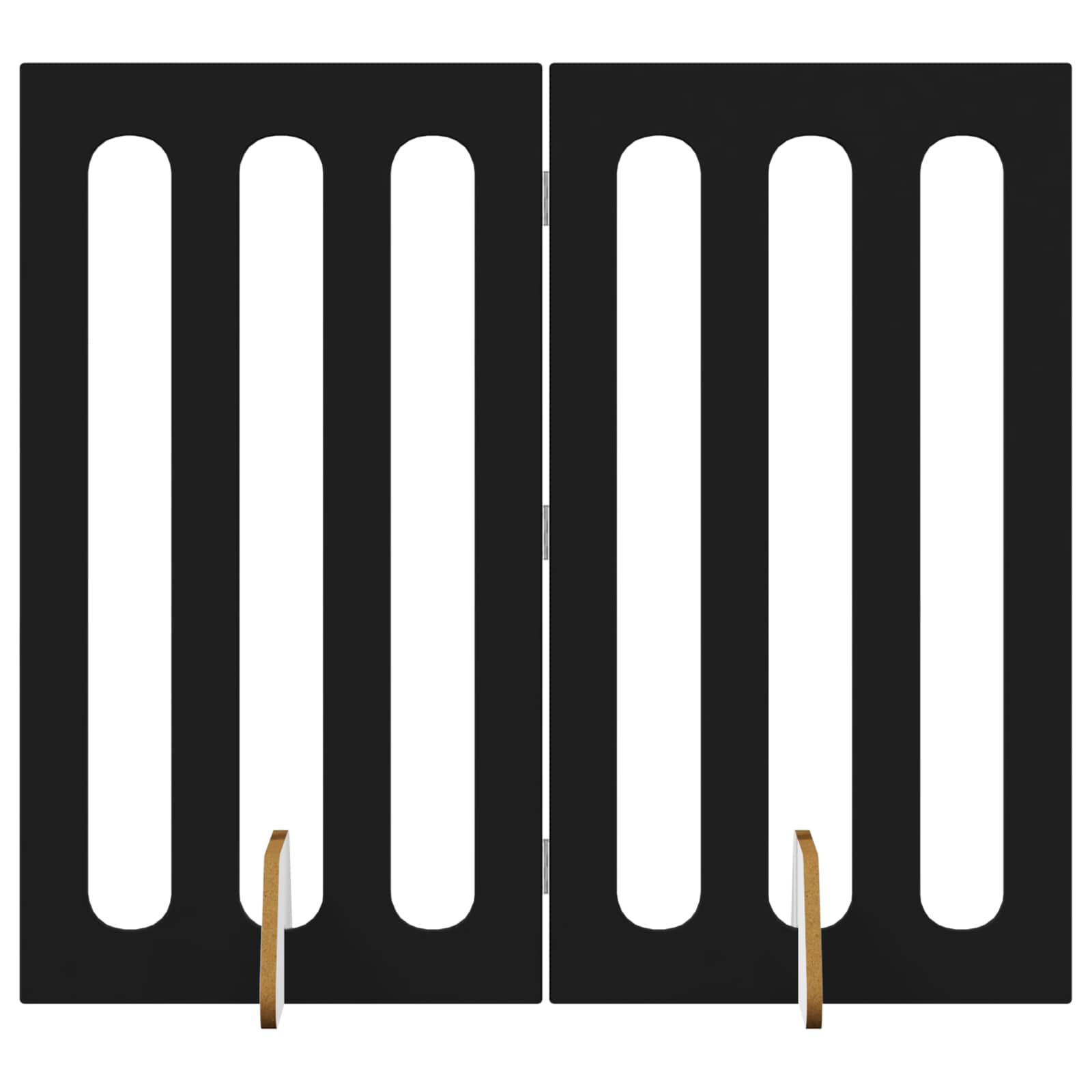 Faltbarer Haustierzaun 2 pcs Weiß 100,5 x 38 x 70 cm