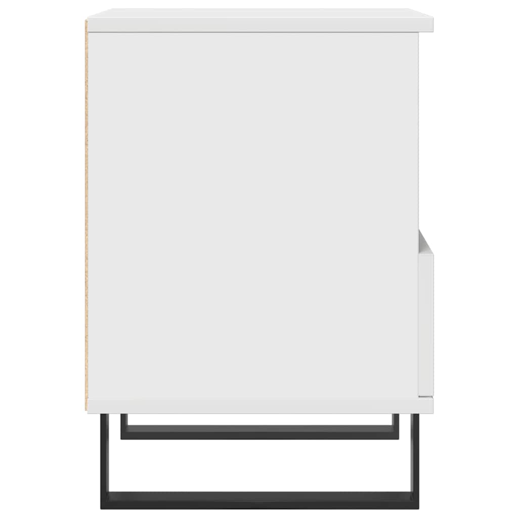 Bettschrank Schwarz Eichen-Optik 40 x 35 x 50 cm Holzwerkstoff