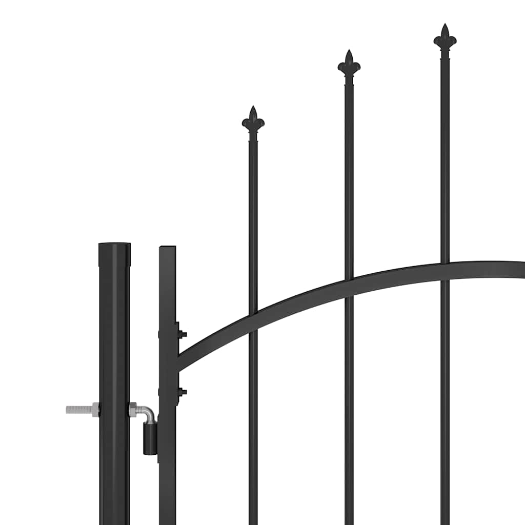 Gartentor Woerden mit Speerspitze 5x1 m Schwarz
